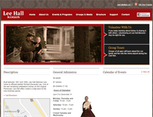 Tablet Screenshot of leehall.org